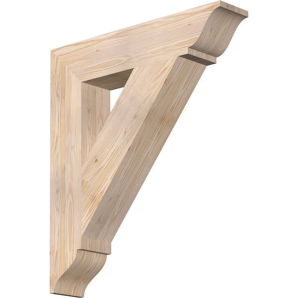 Ekena Millwork Traditional Traditional Smooth Bracket, Douglas Fir, 5 1/2"W x 28"D x 32"H BKT06X28X32TRA01SDF - main
